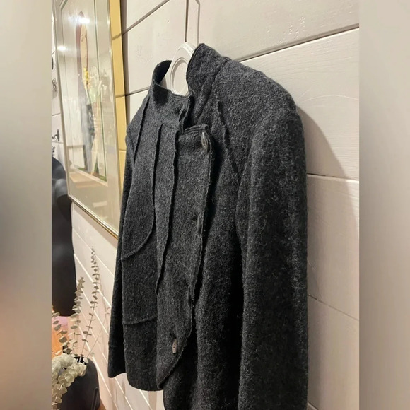 🧶KATERINE BARCLAY gray wool  blazer size M - Picture 6 of 12